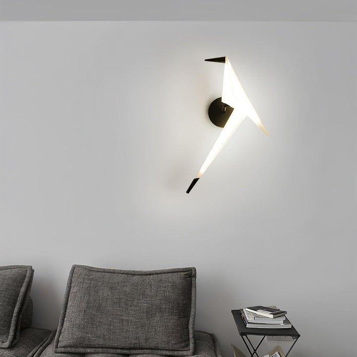 Serene Bird-Inspired Plug-In Wall Sconce