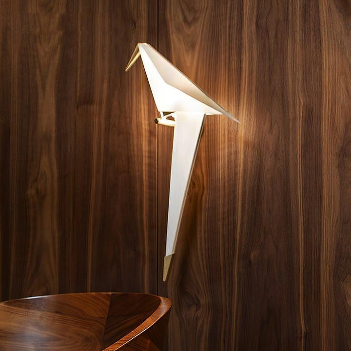 Serene Bird-Inspired Plug-In Wall Sconce