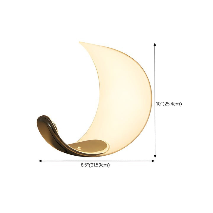 Serene Crescent LED Table Lamp