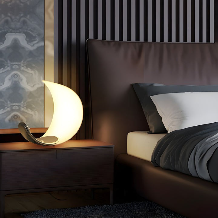 Serene Crescent LED Table Lamp
