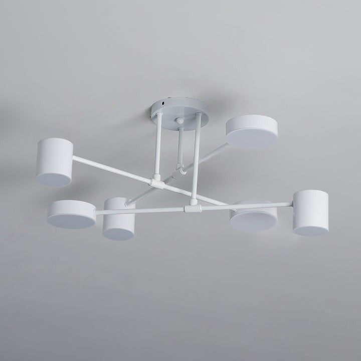 Sleek Gold Sputnik LED Flush Ceiling Light