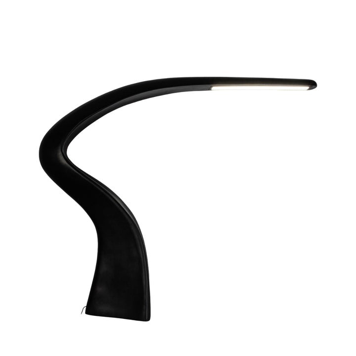 Slim Curved LED Floor Lamp for Task Lighting