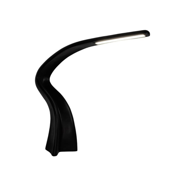 Slim Curved LED Floor Lamp for Task Lighting
