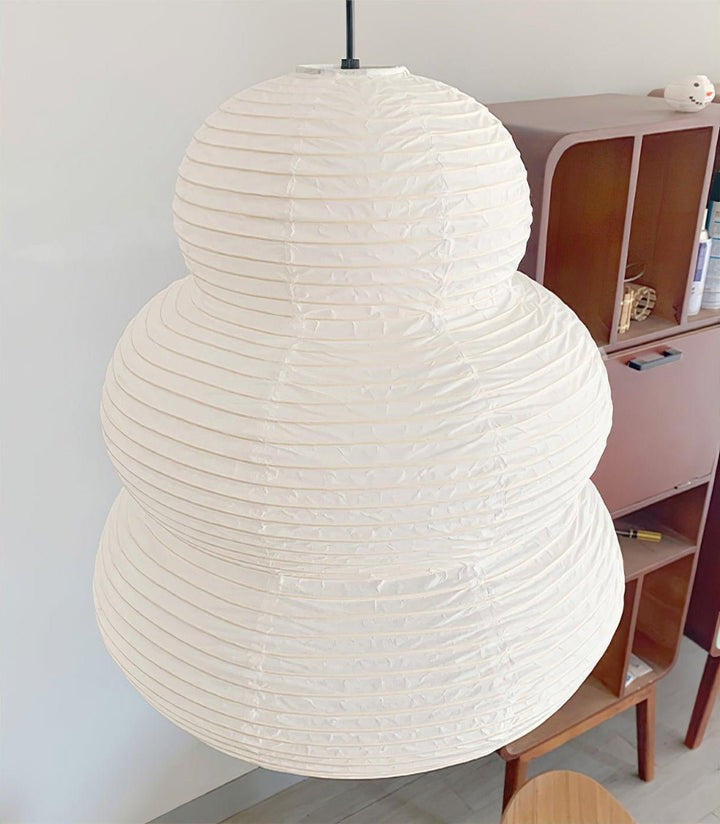 Soft Diffused 24" Rice Paper Pendant Light