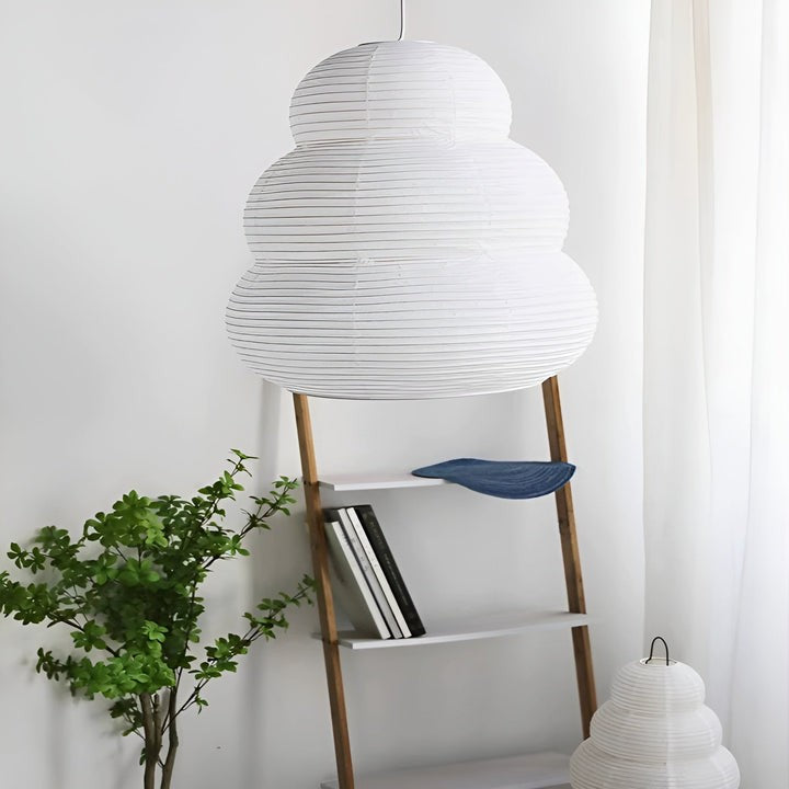 Soft Diffused 24" Rice Paper Pendant Light