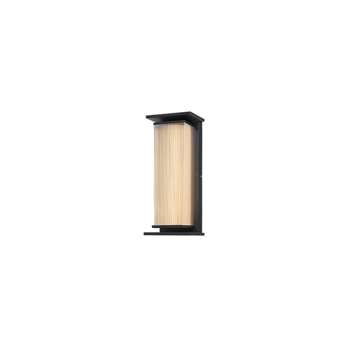 Solar-Powered Rectangular Outdoor Wall Sconce