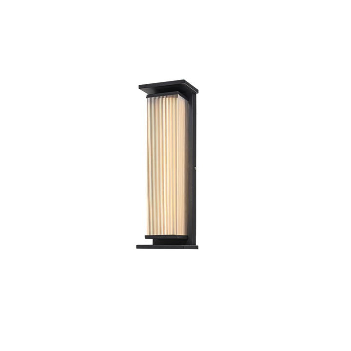 Solar-Powered Rectangular Outdoor Wall Sconce