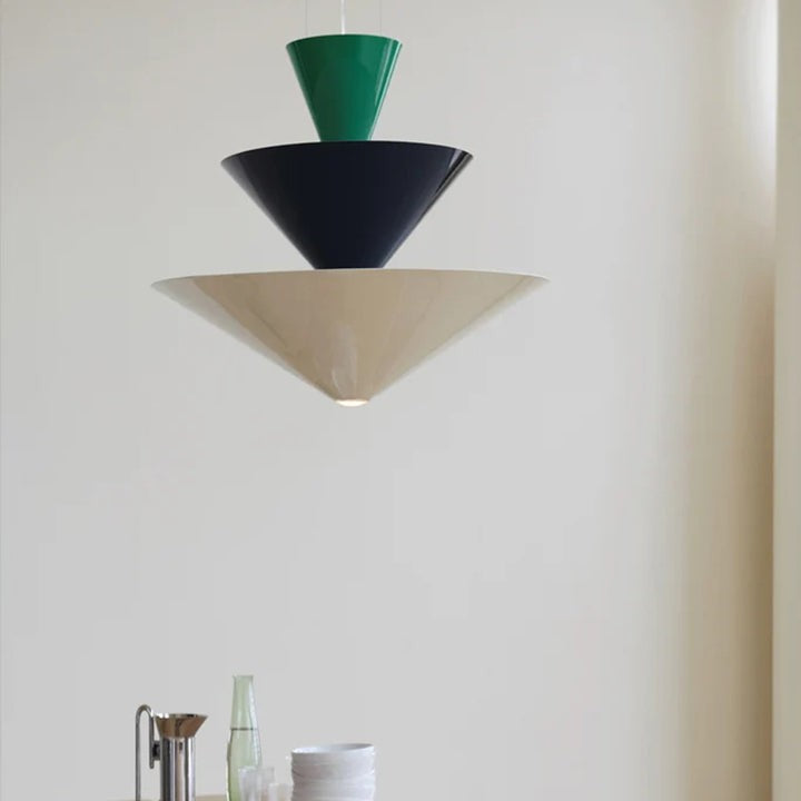 Tiered Sculptural Pendant Light