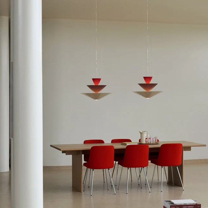Tiered Sculptural Pendant Light