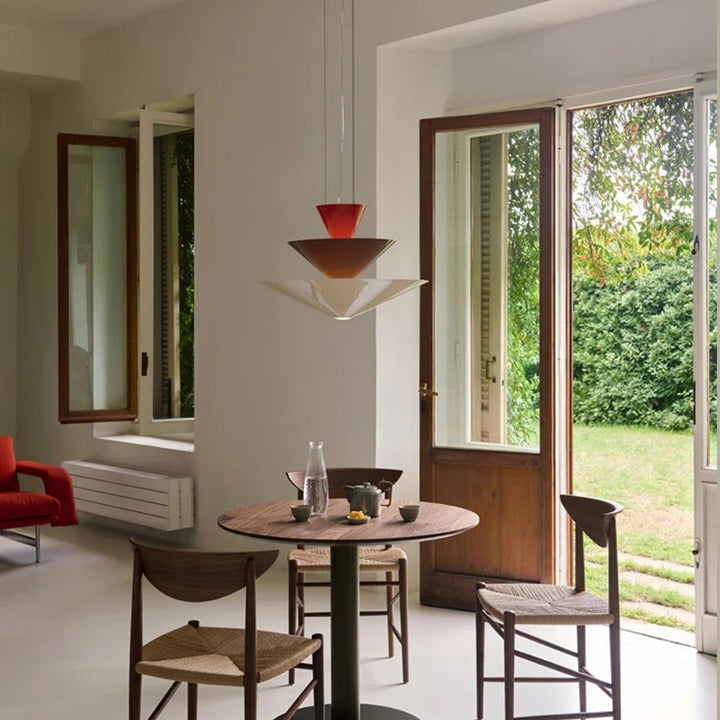 Tiered Sculptural Pendant Light