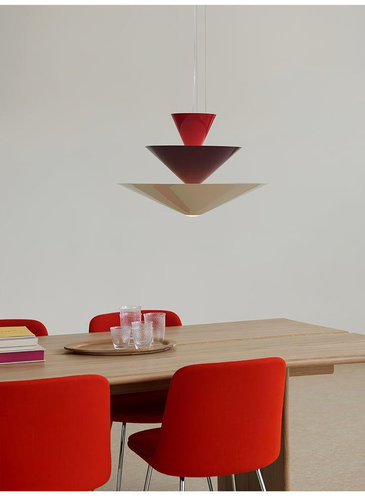 Tiered Sculptural Pendant Light