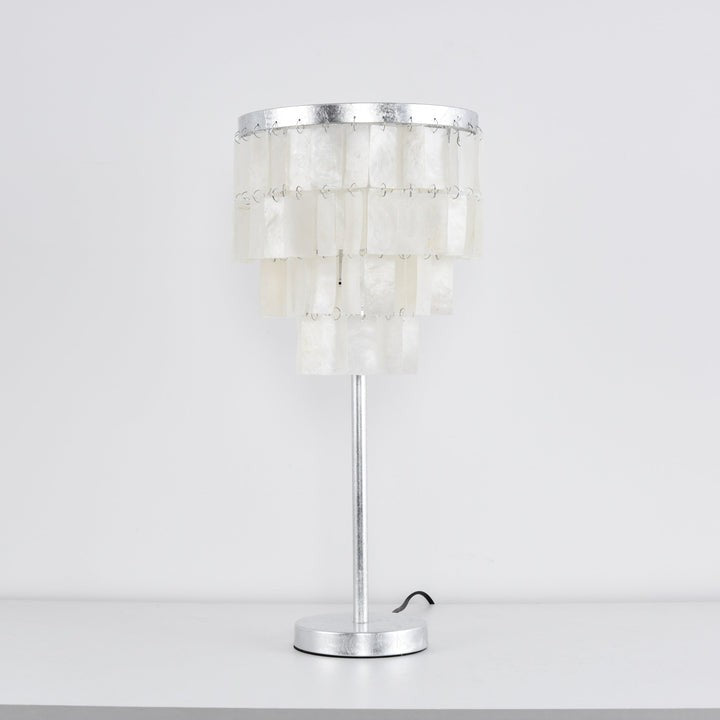 Tiered Shell Table Lamp – Ambient Pearlescent Glow