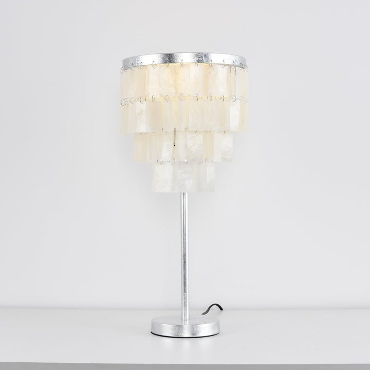 Tiered Shell Table Lamp – Ambient Pearlescent Glow