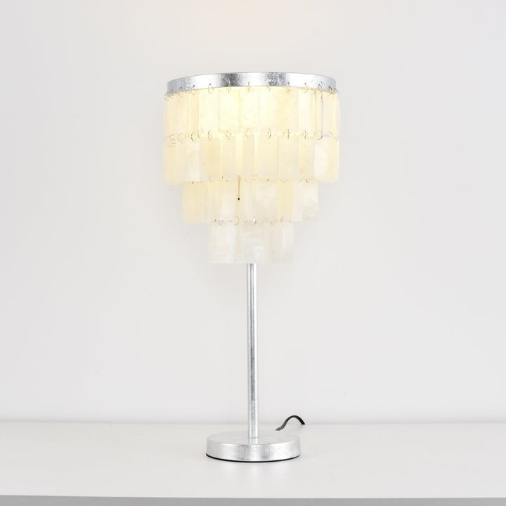 Tiered Shell Table Lamp – Ambient Pearlescent Glow