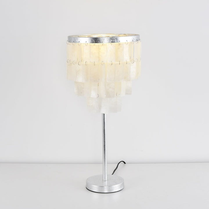 Tiered Shell Table Lamp – Ambient Pearlescent Glow