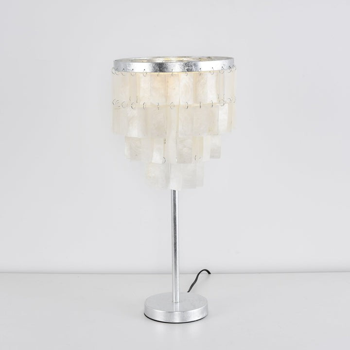 Tiered Shell Table Lamp – Ambient Pearlescent Glow