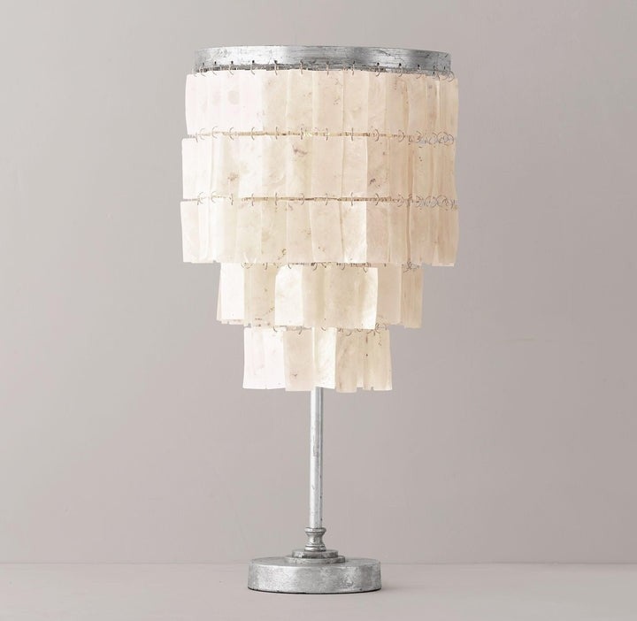 Tiered Shell Table Lamp – Ambient Pearlescent Glow