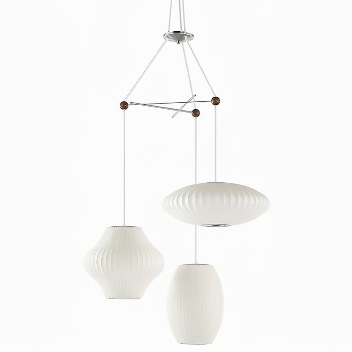 Triple Pear Bubble LED Pendant Light