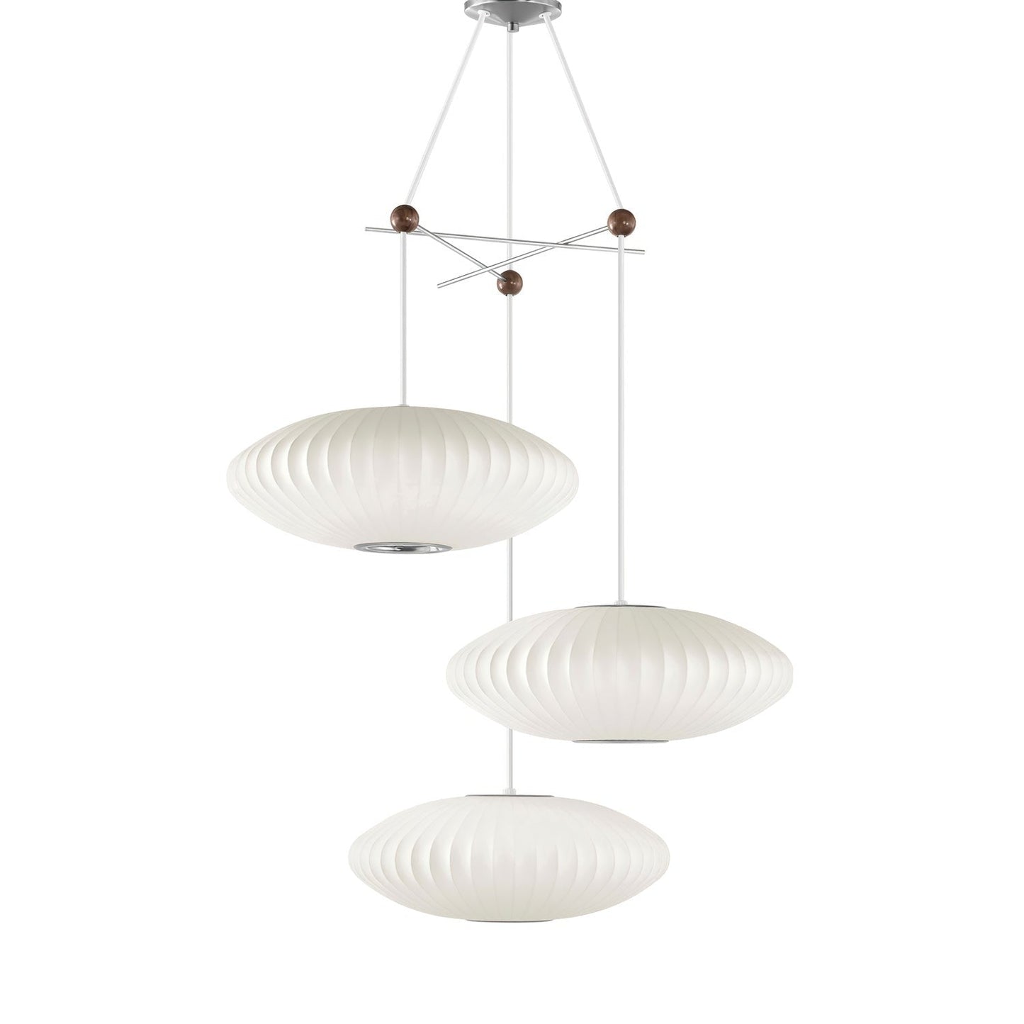 Triple Pear Bubble LED Pendant Light