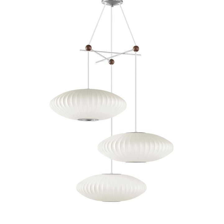Triple Pear Bubble LED Pendant Light