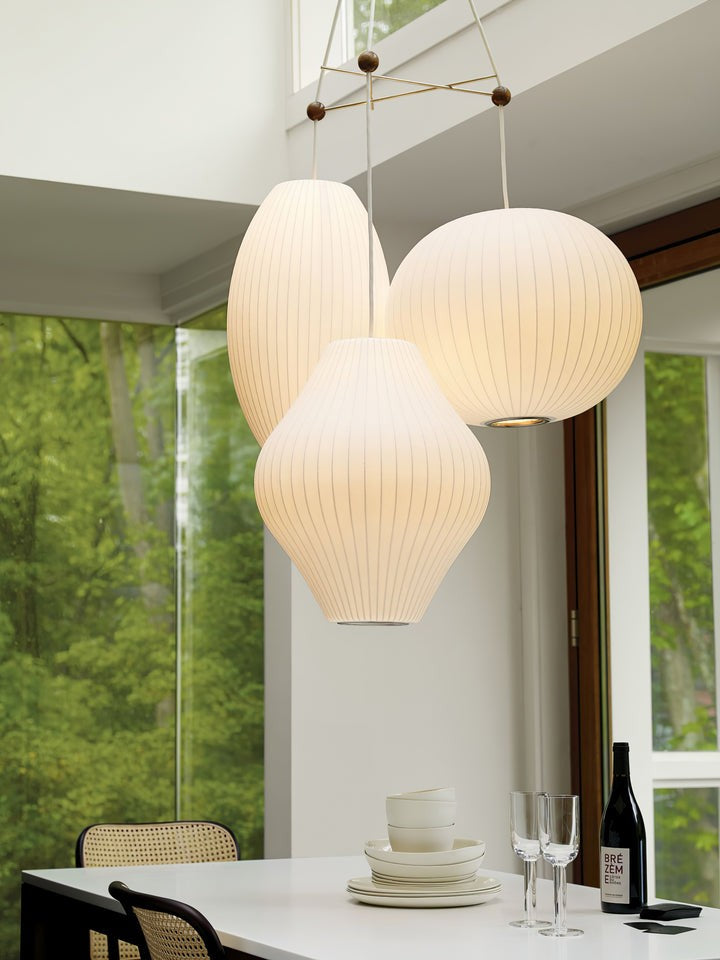 Triple Pear Bubble LED Pendant Light