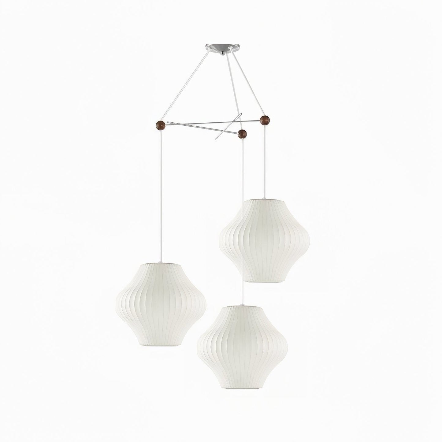 Triple Pear Bubble LED Pendant Light