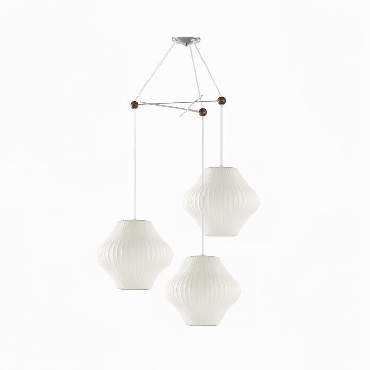 Triple Pear Bubble LED Pendant Light