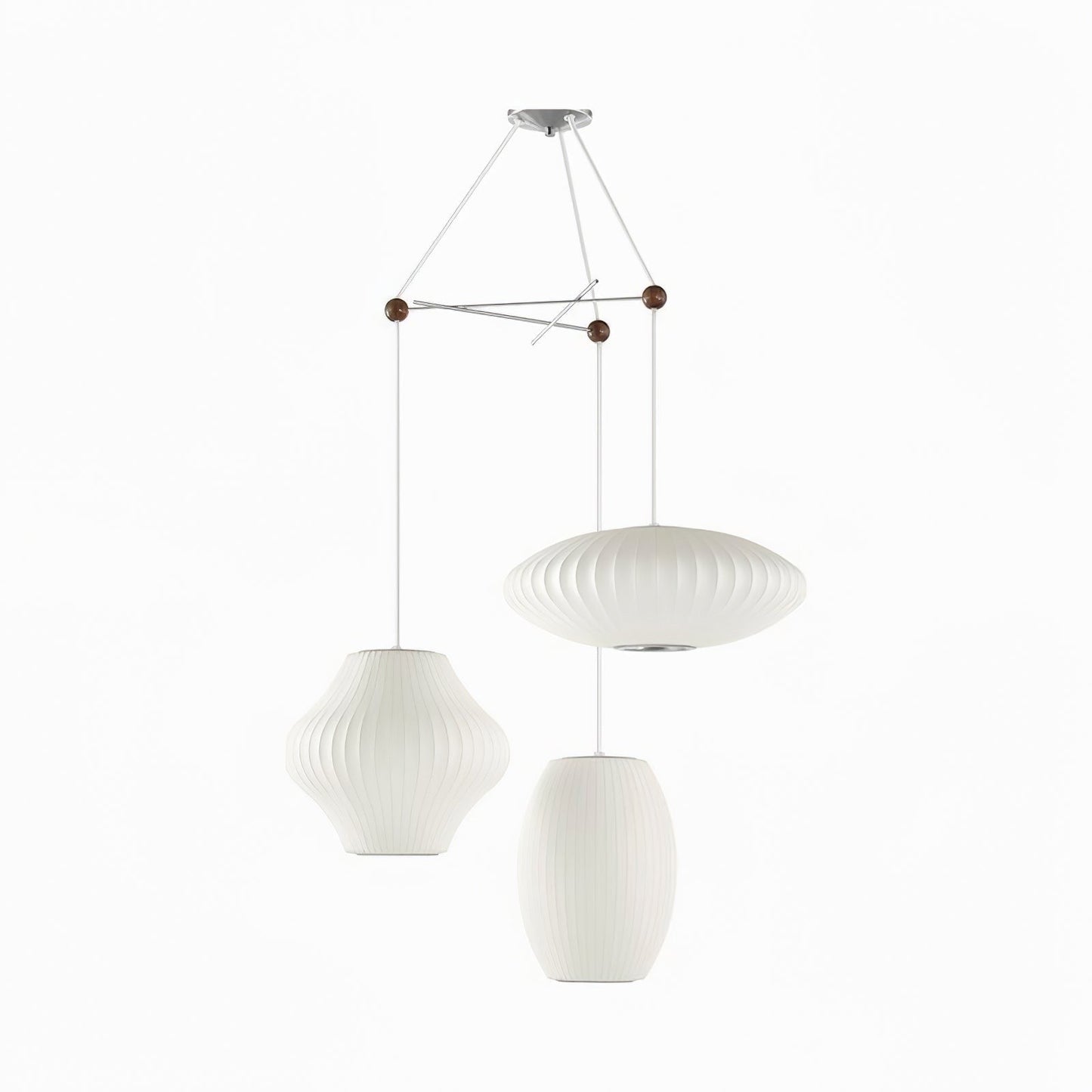 Triple Pear Bubble LED Pendant Light
