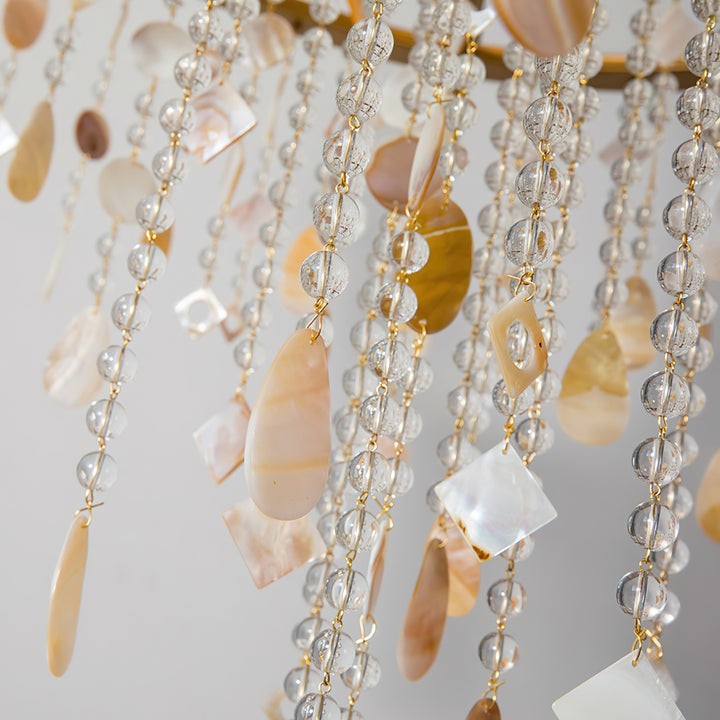 Waterfall Shell & Crystal Chandelier