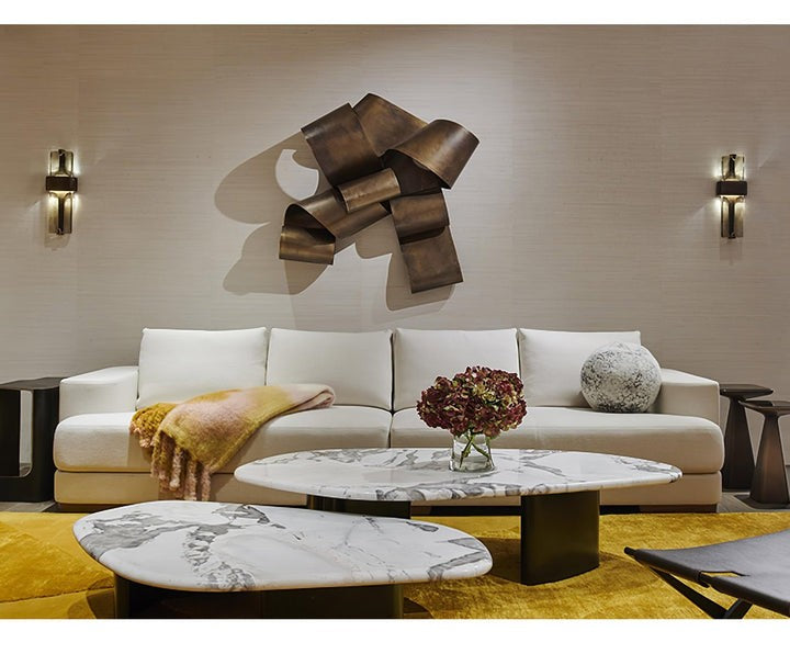 Wavy Glass Torch LED Wall Sconce