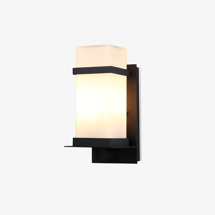 Weatherproof Outdoor Wall Sconce with Glass Shade