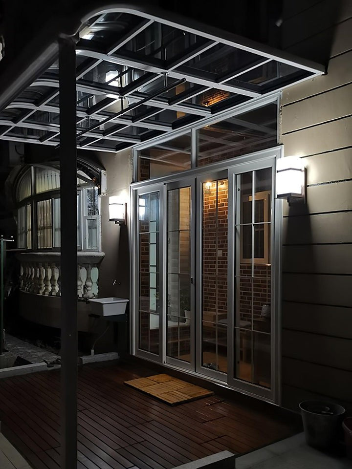 Weatherproof Outdoor Wall Sconce with Glass Shade