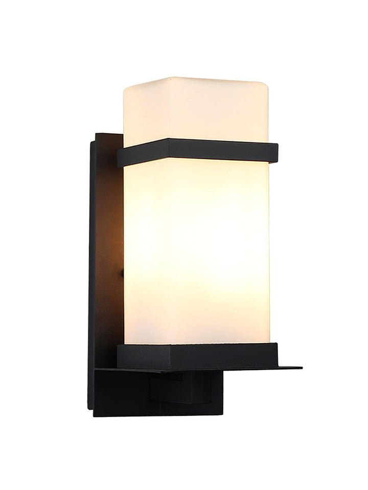 Weatherproof Outdoor Wall Sconce with Glass Shade