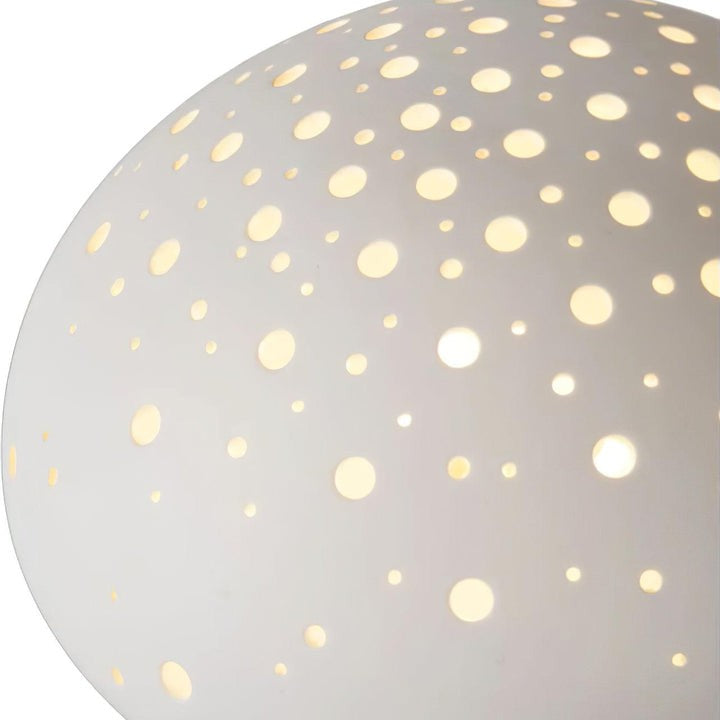 White Ceramic Mushroom LED Table Lamp