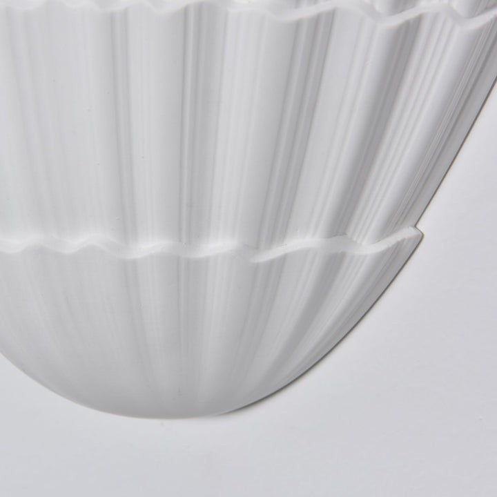 White Fan-Shaped LED Wall Sconce