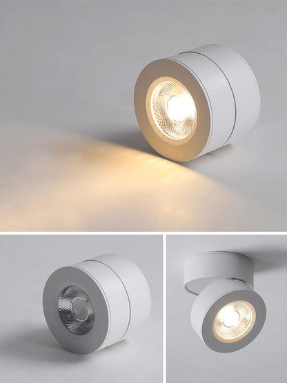 360° Rotating Round LED Ceiling Downlight with 90° Tilt