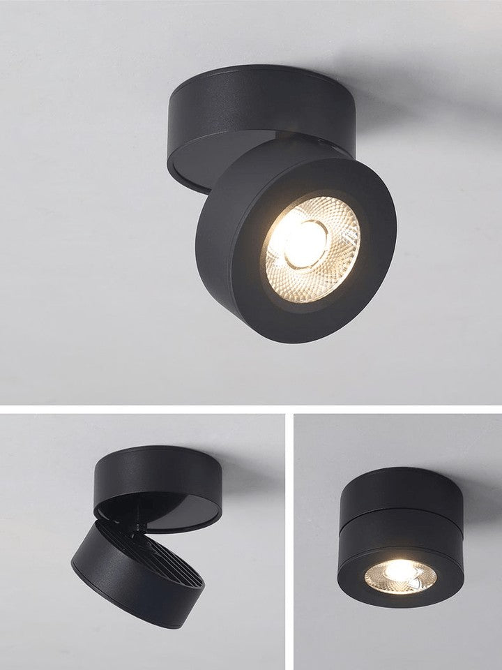 360° Rotating Round LED Ceiling Downlight with 90° Tilt