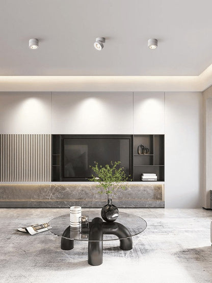 360° Rotating Round LED Ceiling Downlight with 90° Tilt