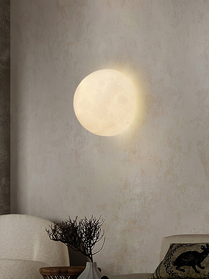 3D Lunar Wall Lamp - Moonlight Ambiance