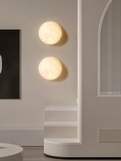 3D Lunar Wall Lamp - Moonlight Ambiance