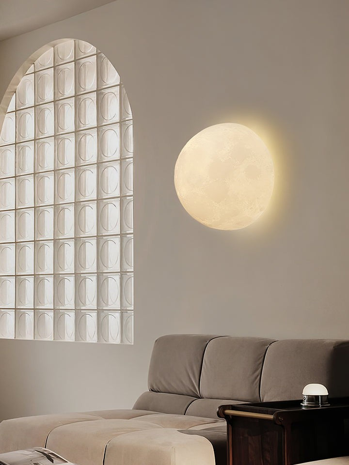 3D Lunar Wall Lamp - Moonlight Ambiance