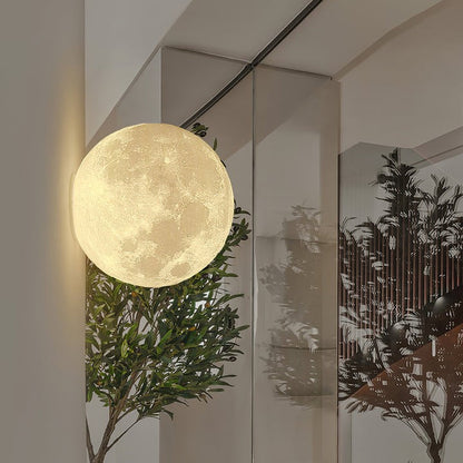 3D Lunar Wall Lamp - Moonlight Ambiance