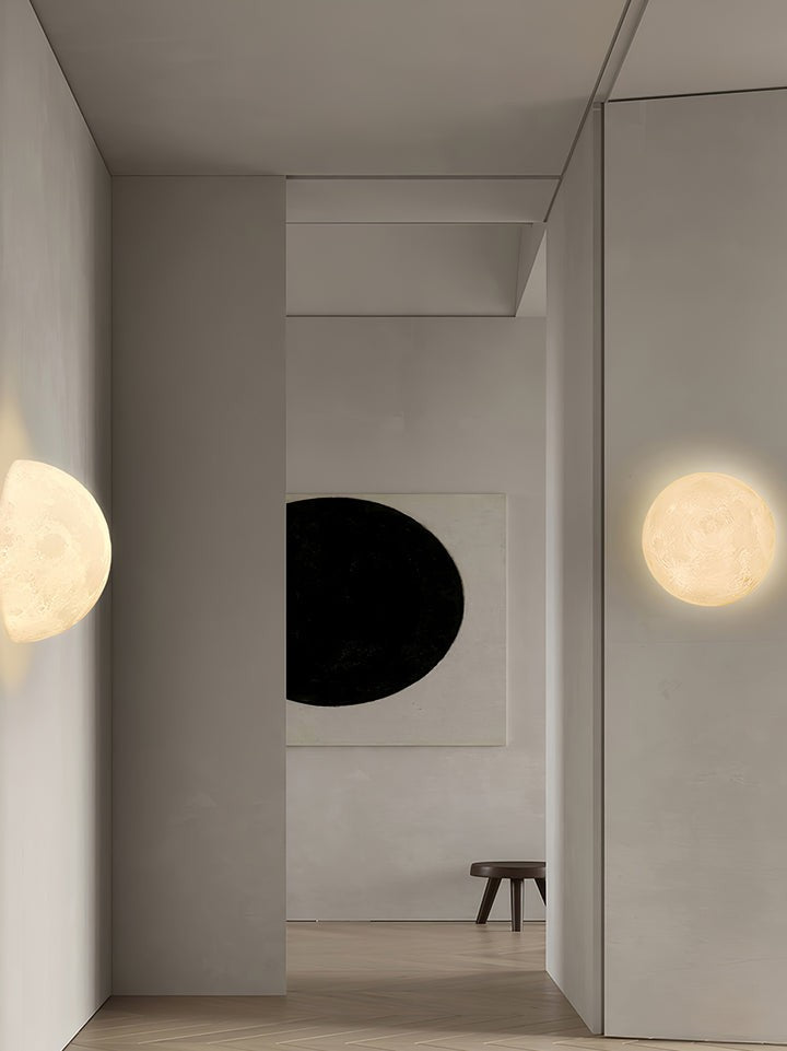 3D Lunar Wall Lamp - Moonlight Ambiance