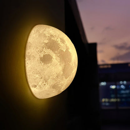 3D Lunar Wall Lamp - Moonlight Ambiance