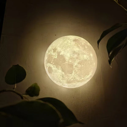 3D Lunar Wall Lamp - Moonlight Ambiance