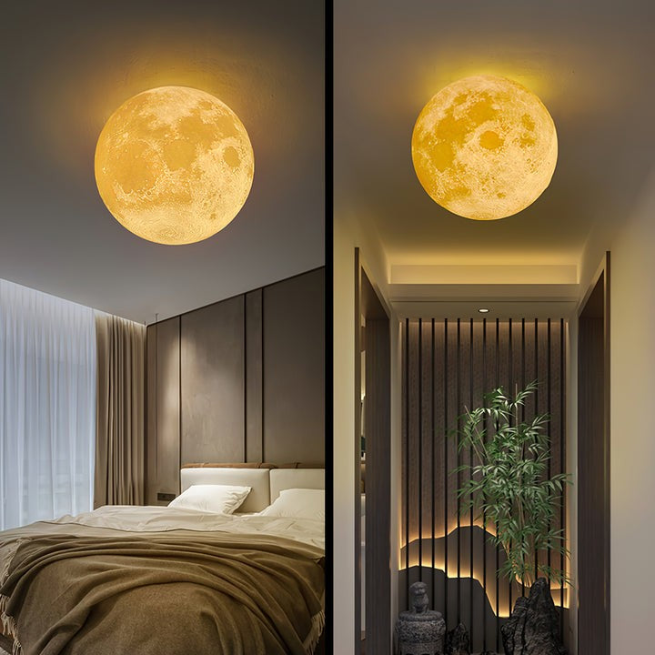 3D Lunar Wall Lamp - Moonlight Ambiance
