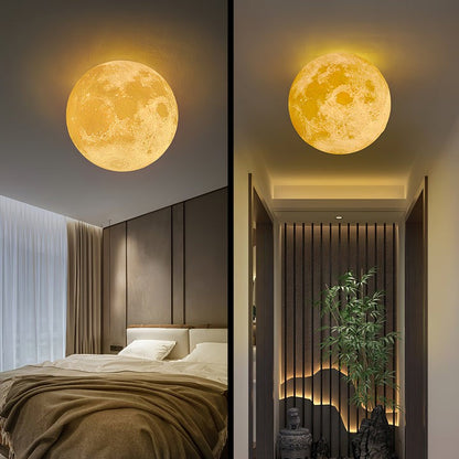 3D Lunar Wall Lamp - Moonlight Ambiance