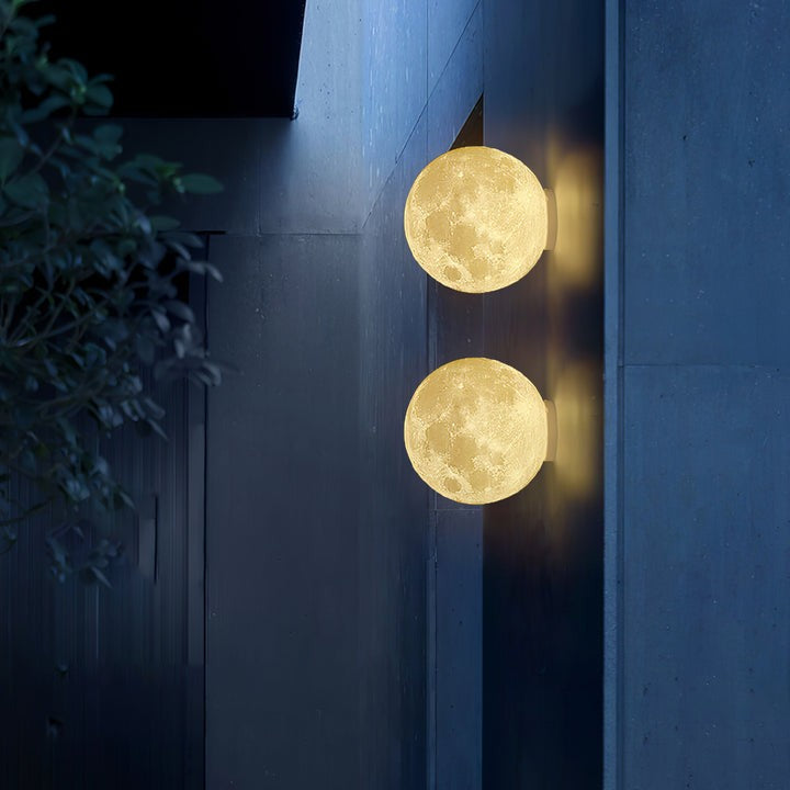 3D Lunar Wall Lamp - Moonlight Ambiance