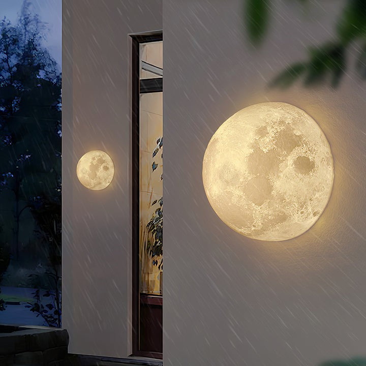3D Lunar Wall Lamp - Moonlight Ambiance