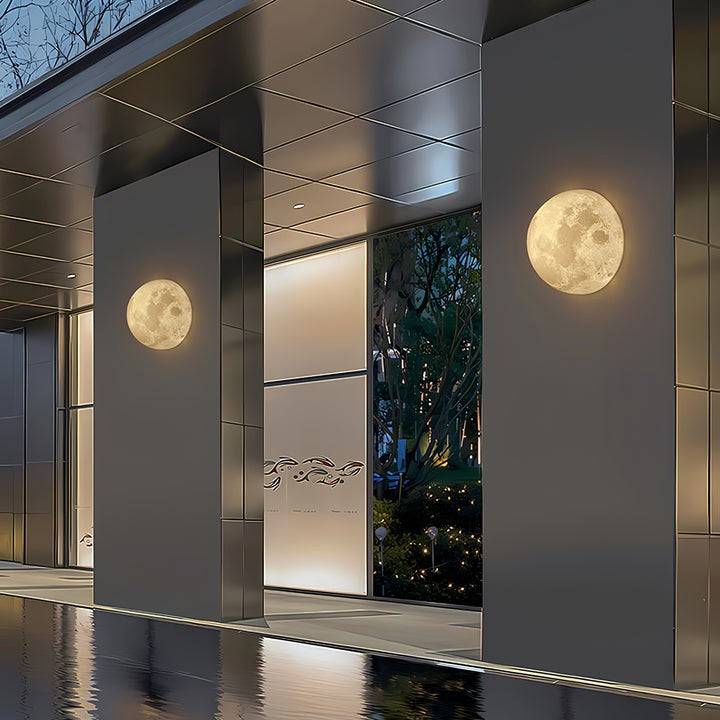 3D Lunar Wall Lamp - Moonlight Ambiance